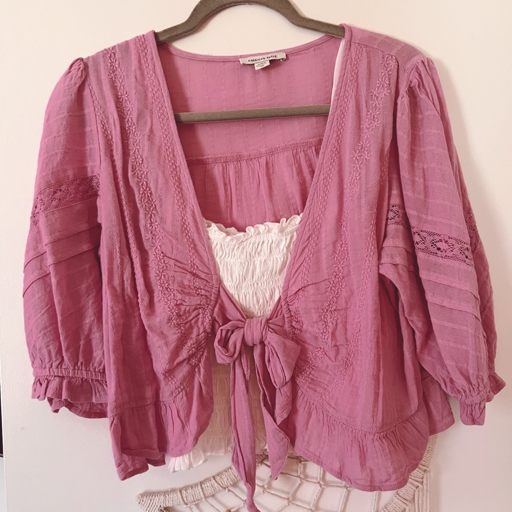 American eagle wrap top